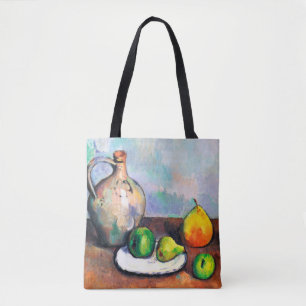 Pitcher and Fruit, Paul Cezanne Tote Bag