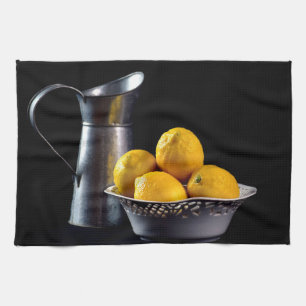 Pitcher and Lemons Kitchen Towel