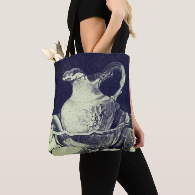 "Pitcher & Bowl" Tote Bag (Close Up)