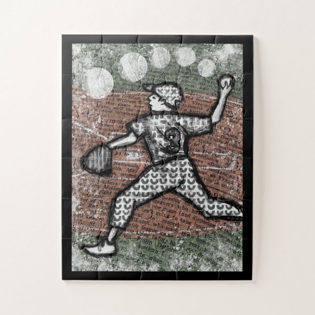 Pitcher de baseball Jigsaw Puzzle Little League Bo (Vertical)