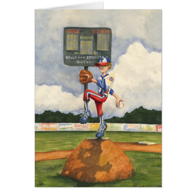 Pitcher de baseball sur Mound par Jay Throckmorton (Devant)