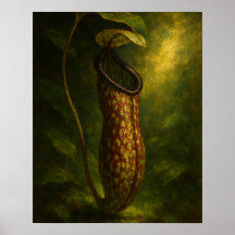 Pitcher Plant: Toxic Elegance Impressionist Art