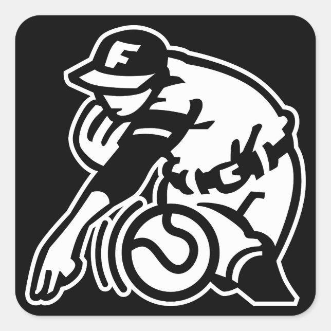Pitcher Square Sticker (Front)