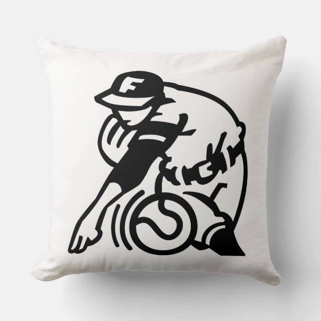 Pitcher Throw Pillow (Front)
