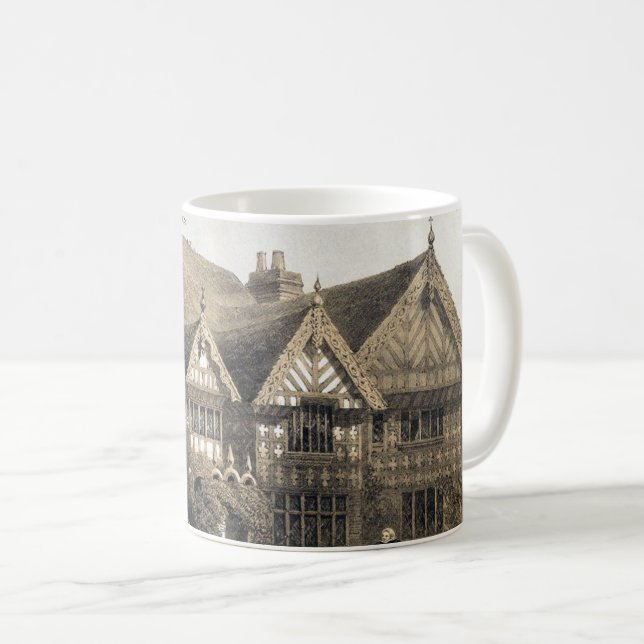 Pitchford Hall 16e siècle White Coffee Mug (Devant droit)