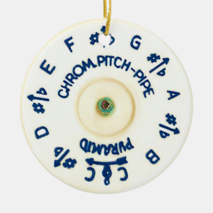 Pitchpipe Ceramic Ornament