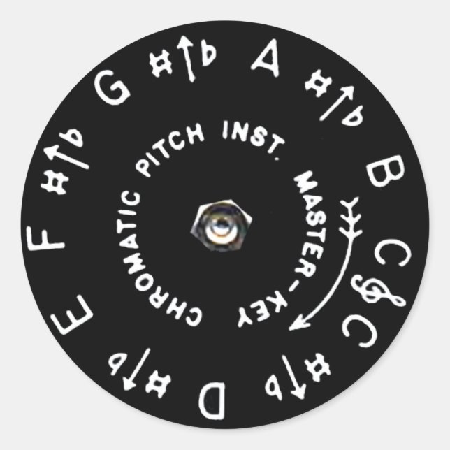 Pitchpipe Classic Round Sticker (Front)