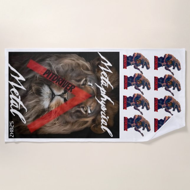 PitDriver Beach Towel  (Front)