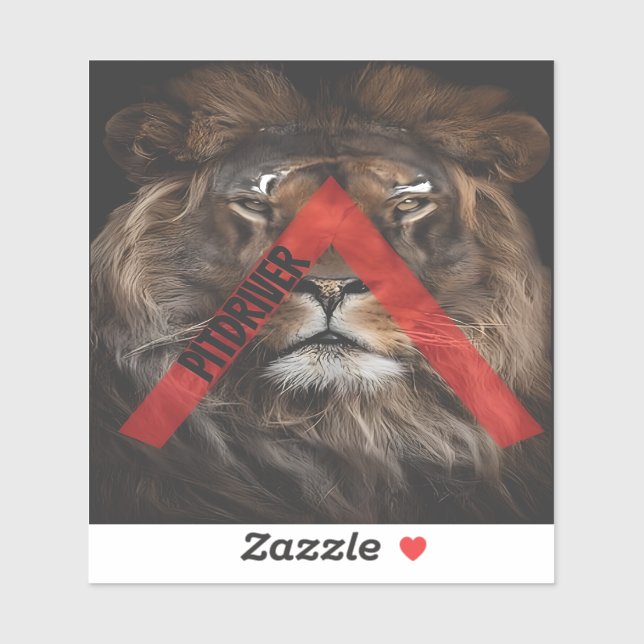 PitDriver Lion Logo Sticker (Sheet)