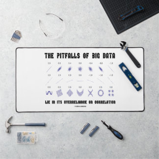 Pitfalls Of Big Data Lie Overreliance Correlation Desk Mat