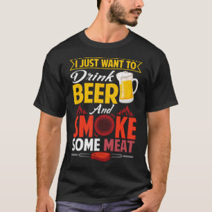 Pitmaster Shirt Gift Tee Drink Beer Smoke Meat Bbq