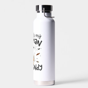 Pitpull Dog Halloween Ghost Spooky Water Bottle