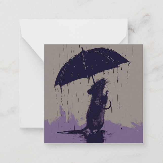 Pitter-Patter & Paw Prints: Cozy Mouse Tales Card (Front)