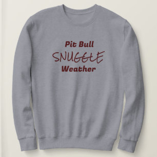 Pittie As A Flower Snuggle Sweatshirt