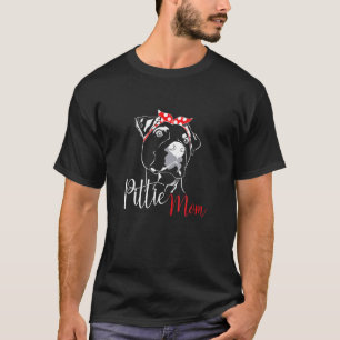 Pittie Mom American Pitbull Dog T-Shirt