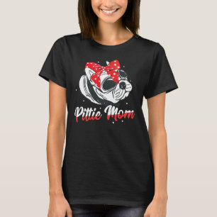 Pittie Mom American Pitbull Funny For Dog Owners P T-Shirt