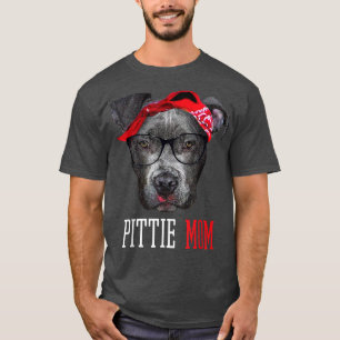Pittie Mom Pitbull Dog Lovers Cute Mothers Day Gif T-Shirt