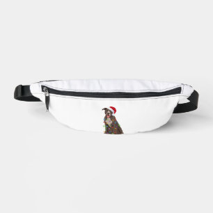 Pittie Pitbull Christmas Lights Xmas Dog Lover  Fanny Pack