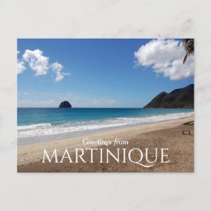 Pittoresque Beach Salutations de Martinique Carte 