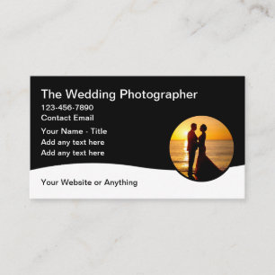 Pittoresque Beach Wedding Photographe Cartes de vi