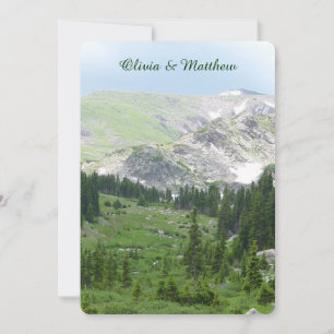 Pittoresque Mountain Wilderness Faire-part de mari