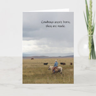 Pittoresque Western Cowboy Carte de voeux toutes l