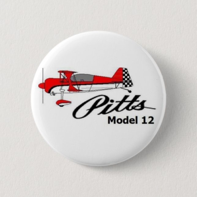 Pitts Model 12 2 Inch Round Button (Front)