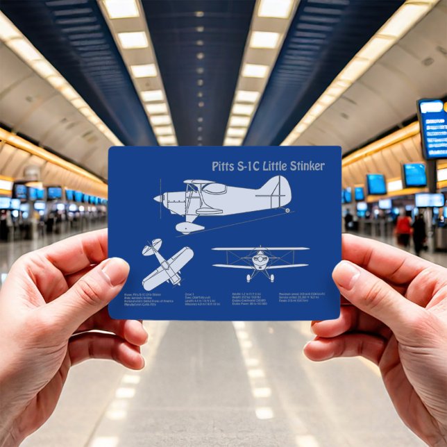 Pitts S-1C - Airplane Blueprint Plans ABD Postcard (Creator Uploaded)