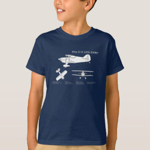 Pitts S-1C - Airplane Blueprint Plans ABD T-Shirt