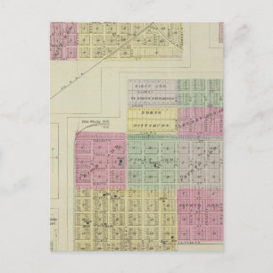 Pittsburg, Walnut, Beulah, and Lichfield, Kansas Postcard