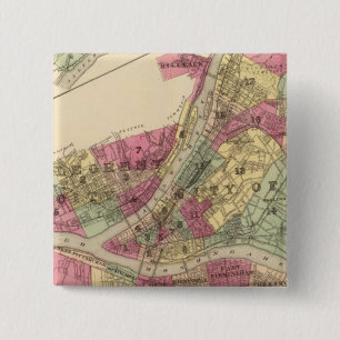 Pittsburgh, Allegheny 2 Inch Square Button