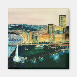 Pittsburgh at Dusk Magnet