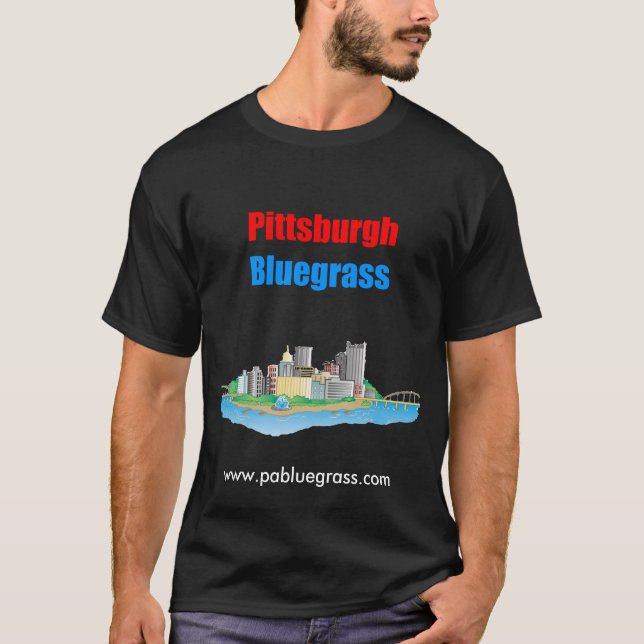 Pittsburgh Bluegrass Dark T-Shirt (Front)