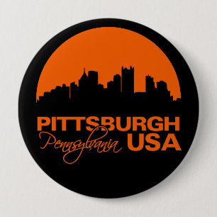 PITTSBURGH button - huge, customizable