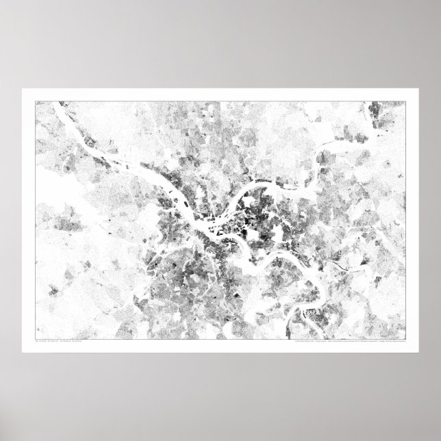 Pittsburgh Census Dotmap Poster (Front)