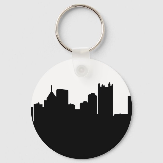 Pittsburgh City Skyline Keychain (Front)