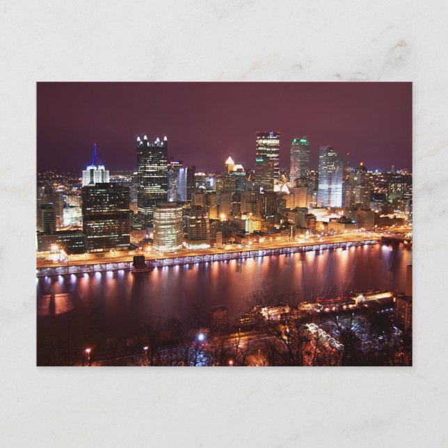 Pittsburgh Cityscape Postcard (Front)