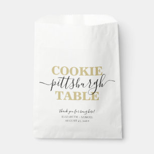 Pittsburgh Cookie Table Personalized Favour Bag