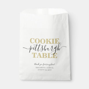 Pittsburgh Cookie Table Personalized Favour Bag