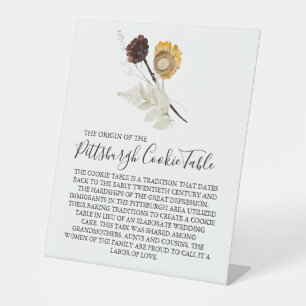 PITTSBURGH COOKIE TABLE SIGN WEDDING