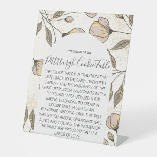 PITTSBURGH COOKIE TABLE SIGN WEDDING