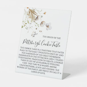 PITTSBURGH COOKIE TABLE SIGN WEDDING