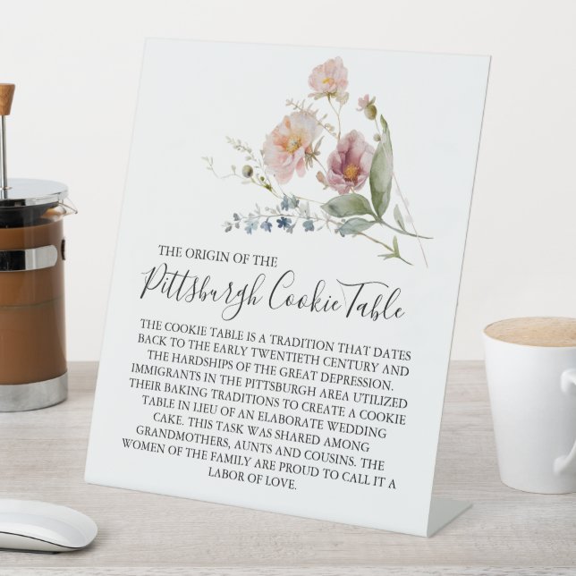 PITTSBURGH COOKIE TABLE SIGN WEDDING (In SItu)