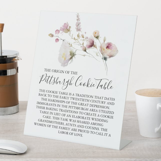 PITTSBURGH COOKIE TABLE SIGN WEDDING (In SItu)