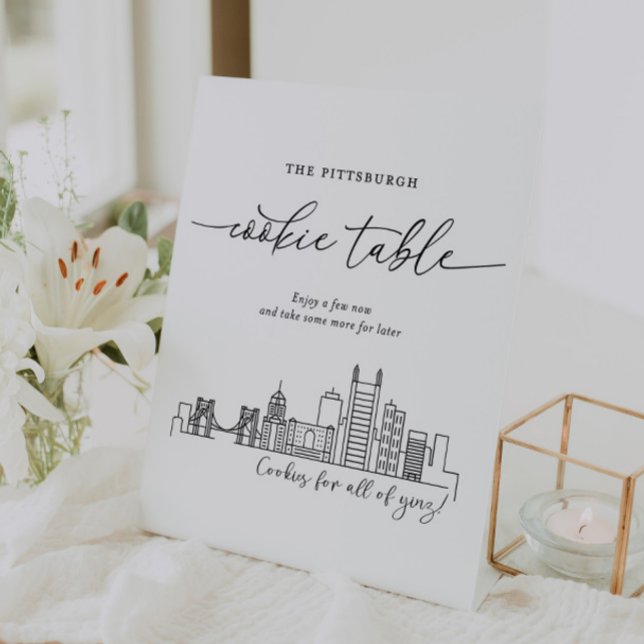 Pittsburgh Cookie Table Tabletop Plaque with Easel (Creator Uploaded)