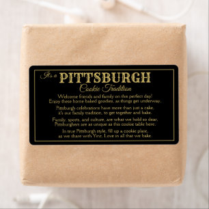 Pittsburgh Cookie Table Thème Poème Étiquette