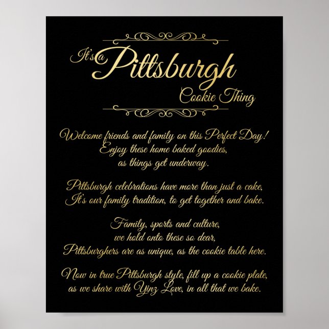 Pittsburgh Cookie Thing Poem Poster (Front)