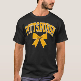 Pittsburgh Coquette Bow Girls T-Shirt