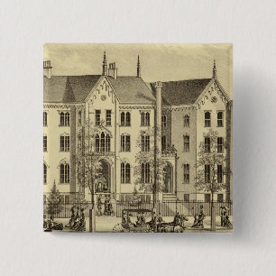 Pittsburgh Female College Pittsburgh 2 Inch Square Button