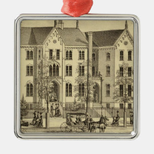 Pittsburgh Female College Pittsburgh Metal Ornament